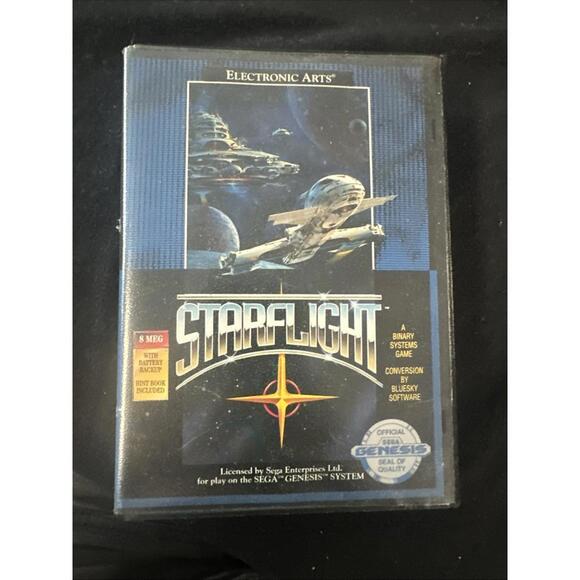 Starflight (Sega Genesis, 1991) Complete in box Star Flight GREAT with map cib - Picture 1 of 4
